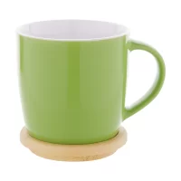 hrnek zelená s potiskem loga - foto 3