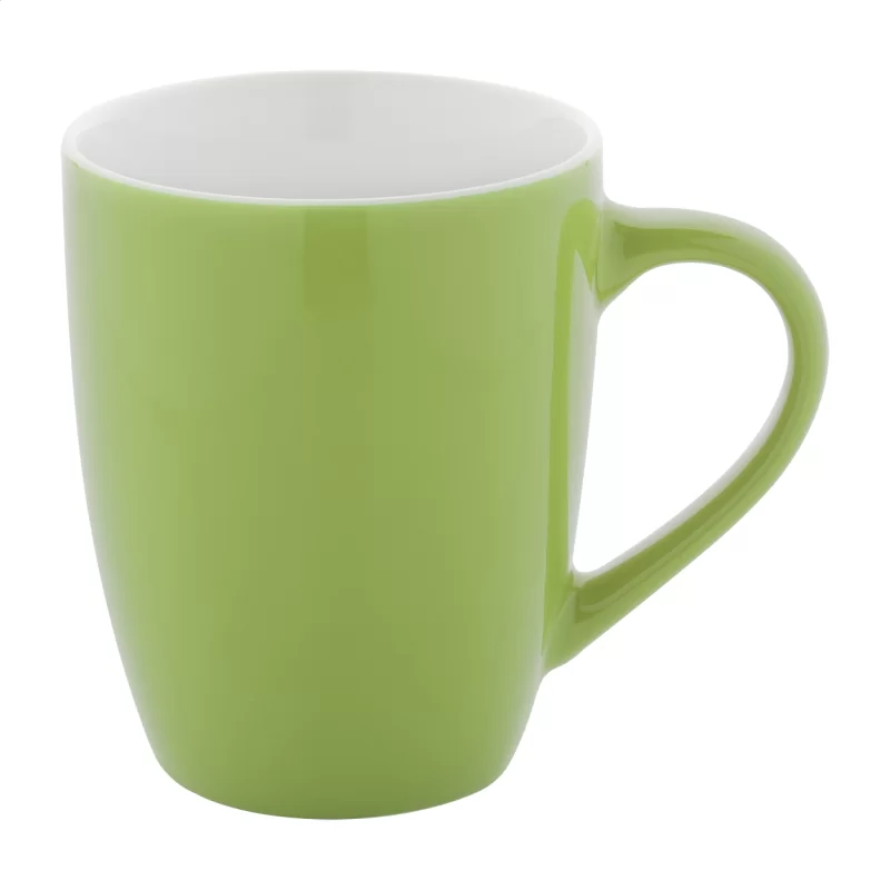 hrnek zelená s potiskem loga