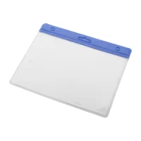 identifikační visačka modrá s potiskem loga