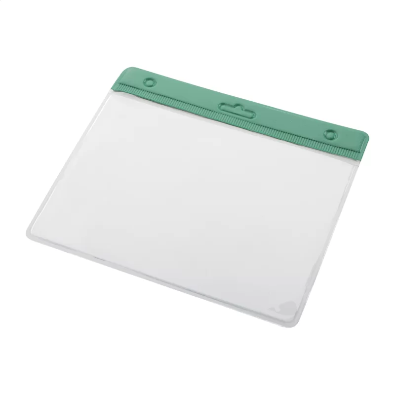 identifikační visačka zelená s potiskem loga