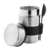 izolovaná RSS nádoba na jídlo stříbrná s potiskem loga - foto 4