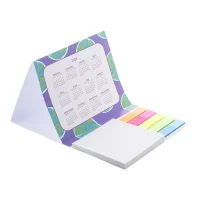 kalendář se samolepícími lístky na zakázku bílá s potiskem loga