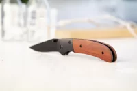 kapesní nůž hnědá s potiskem loga - foto 3