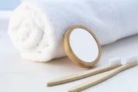 kapesní zrcátko přírodní s potiskem loga - foto 3