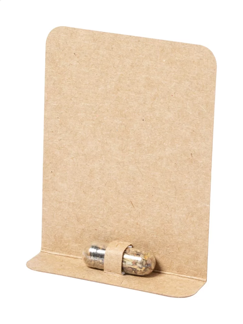 kapsle se semínky květin přírodní — reklamní předmět s vlastním potiskem kapsle se semínky květin přírodní s potiskem loga