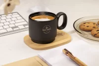 keramický hrnek černá s potiskem loga - foto 8