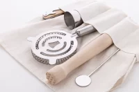 koktejlový set přírodní s potiskem loga - foto 5