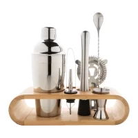 koktejlový set stříbrná s potiskem loga - foto 2