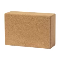 korková kostka na jógu přírodní s potiskem loga - foto 2