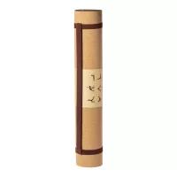 korková matrace na jógu přírodní s potiskem loga