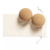 korkové masážní balonky přírodní s potiskem loga - foto 2