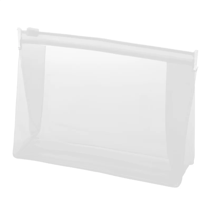 kosmetická taška bílá — reklamní předmět s vlastním potiskem kosmetická taška bílá s potiskem loga