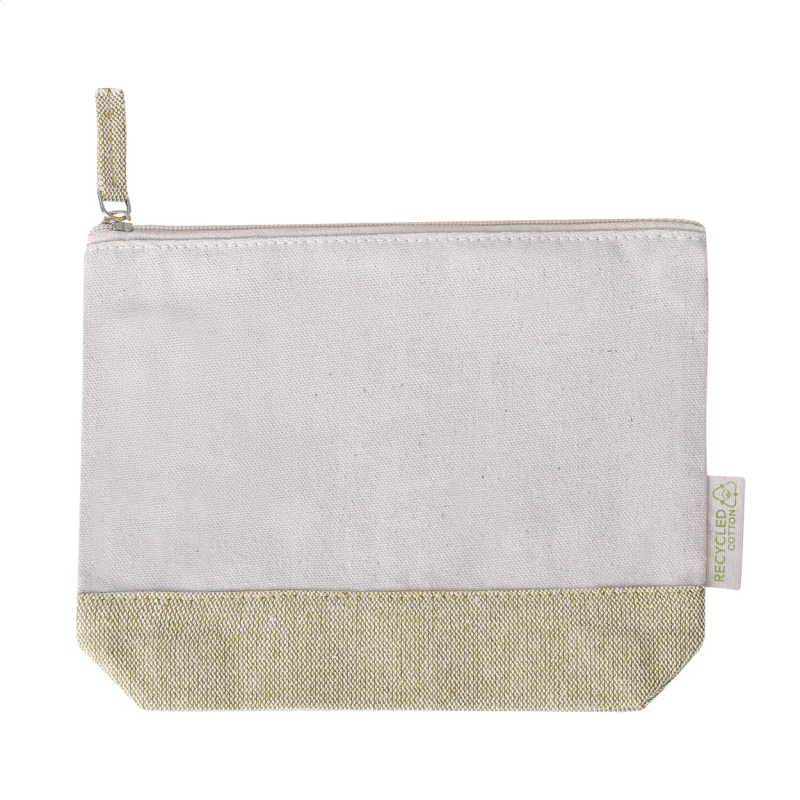 kosmetická taška hnědá s potiskem loga