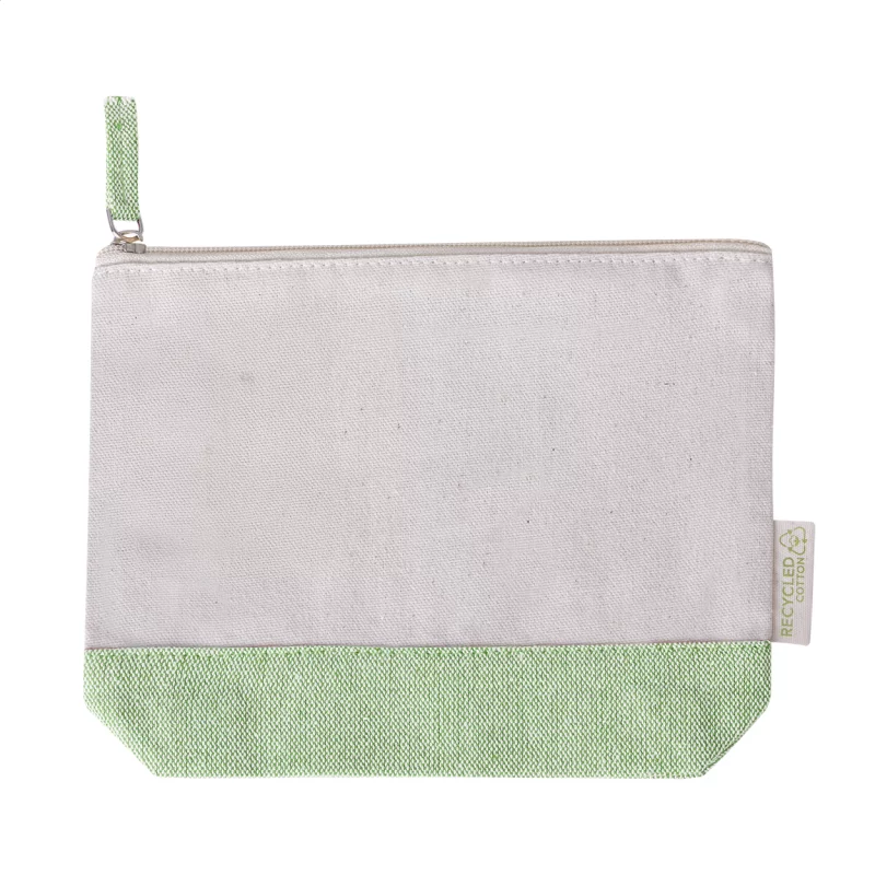 kosmetická taška zelená s potiskem loga