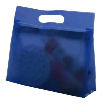 kosmetická taštička modrá s potiskem loga - foto 2