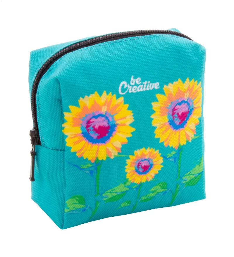 kosmetická taštička na zakázku černá — reklamní předmět s vlastním potiskem kosmetická taštička na zakázku černá s potiskem loga