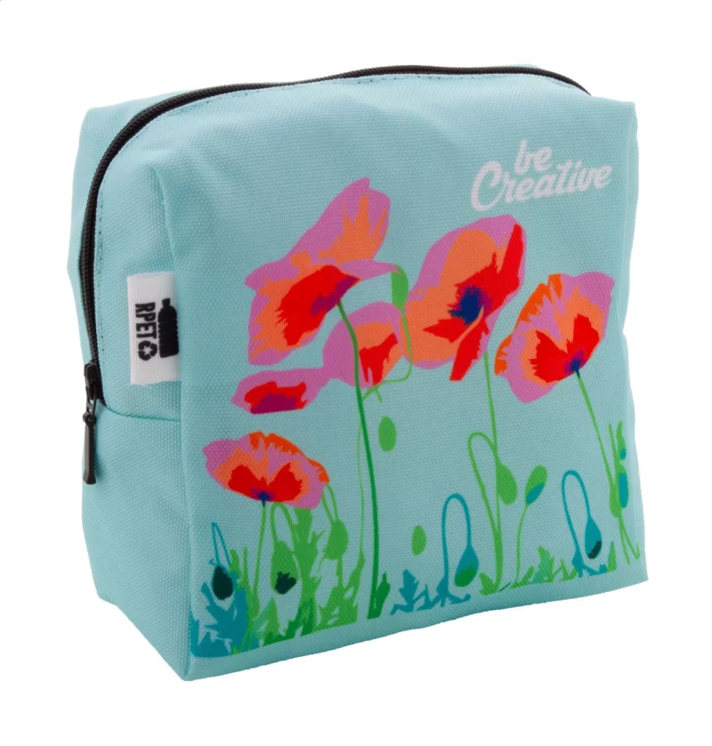 kosmetická taštička na zakázku černá s potiskem loga