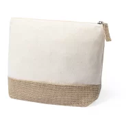 kosmetická taštička přírodní s potiskem loga - foto 2