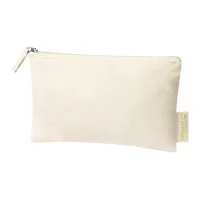 kosmetická taštička přírodní s potiskem loga - foto 3