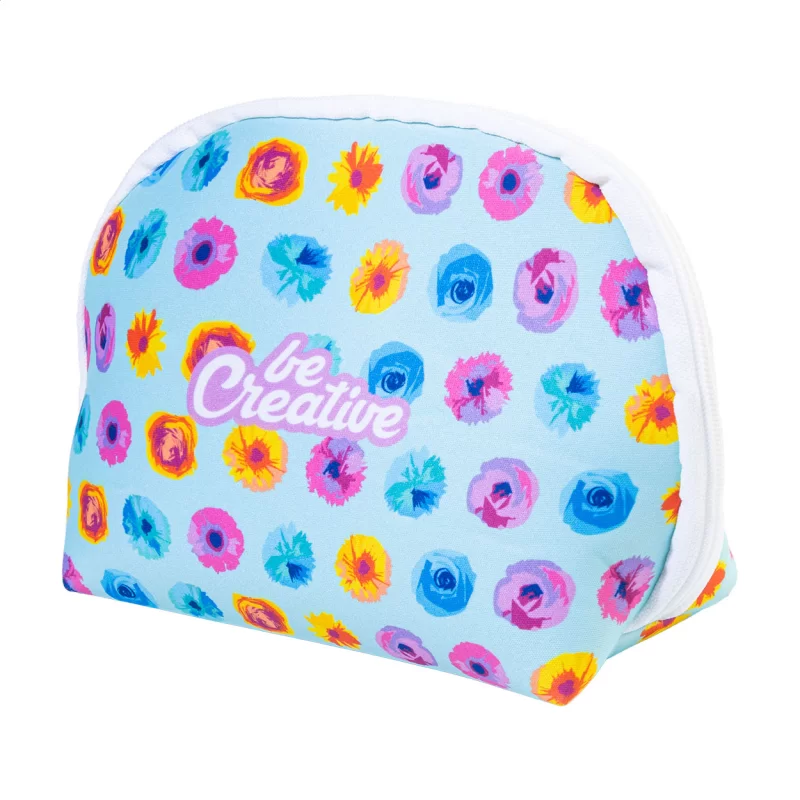 kosmetická taštička z RPET na zakázku bílá s potiskem loga