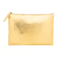 kosmetická taštička zlatá s potiskem loga - foto 3