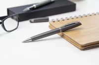 kovové kuličkové pero šedá s potiskem loga - foto 14