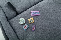 kovový odznak stříbrná s potiskem loga - foto 5