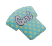 kovový odznak stříbrná s potiskem loga