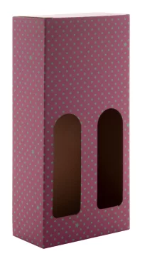 krabice na 2 láhve vína bílá s potiskem loga - foto 3