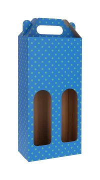 krabice na 2 láhve vína bílá s potiskem loga