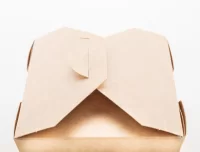 krabice na jídlo s sebou přírodní s potiskem loga - foto 3