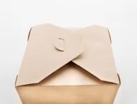 krabice na jídlo s sebou přírodní s potiskem loga - foto 3