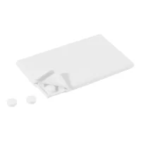 krabička s mintovými bonbony bílá s potiskem loga