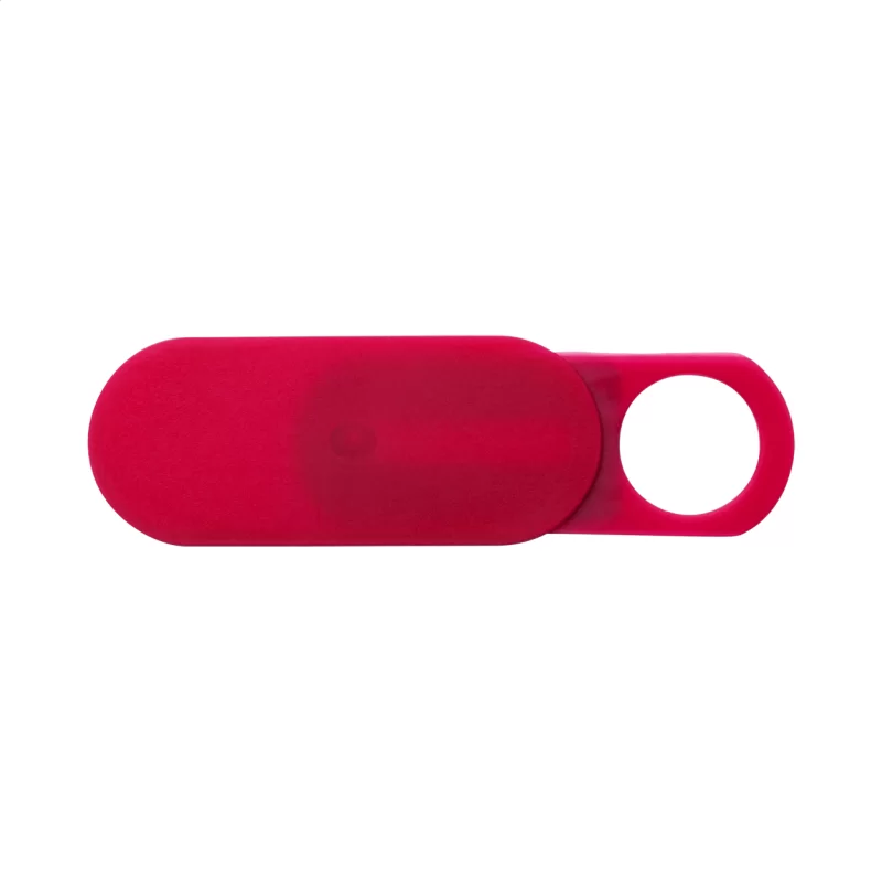 krytka na web kameru červená s potiskem loga