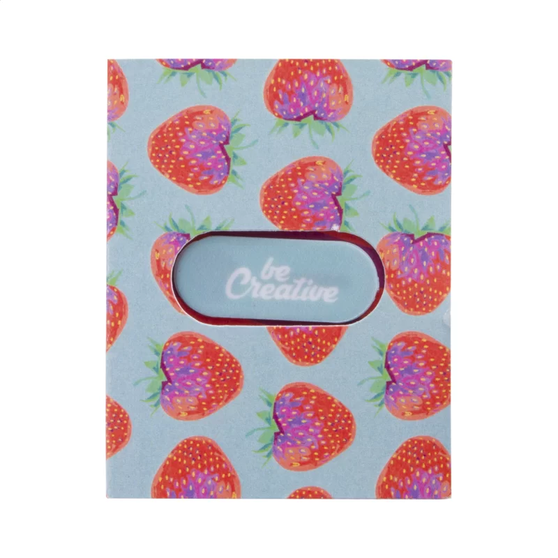 krytka na web kameru na zakázku bílá s potiskem loga