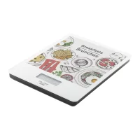 kuchyňská váha bílá s potiskem loga - foto 5