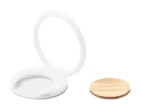 kulatý stojánek na mobil bílá s potiskem loga - foto 4