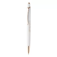 kuličkové pero bílá s potiskem loga