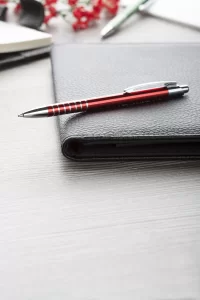 kuličkové pero červená s potiskem loga - foto 3