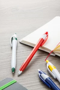 kuličkové pero červená s potiskem loga - foto 3