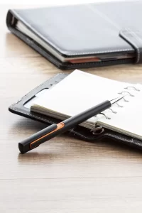 kuličkové pero oranžová s potiskem loga - foto 2