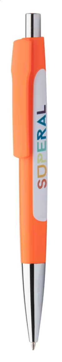 kuličkové pero oranžová s potiskem loga - foto 2