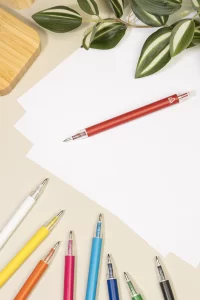 kuličkové pero světle modrá s potiskem loga - foto 4