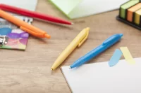 kuličkové pero světle modrá s potiskem loga - foto 2