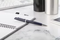 kuličkové pero tmavě modrá s potiskem loga - foto 6