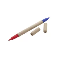 kuličkové pero z recyklovaného papíru přírodní s potiskem loga