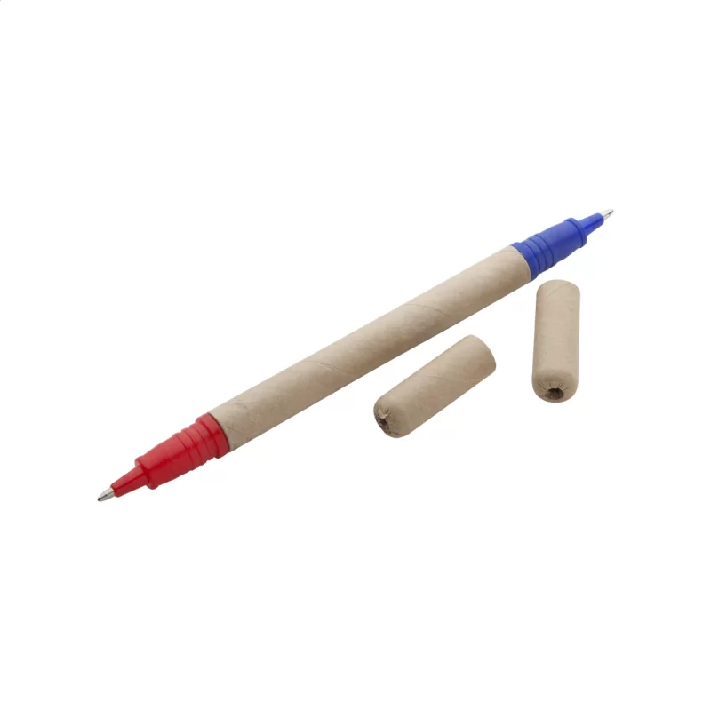 kuličkové pero z recyklovaného papíru přírodní s potiskem loga