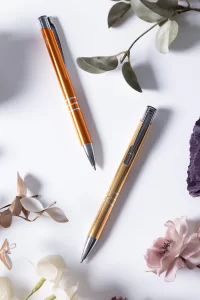 kuličkové pero zlatá s potiskem loga - foto 4