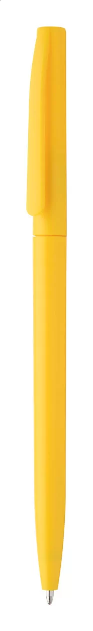 kuličkové pero žlutá — reklamní předmět s vlastním potiskem kuličkové pero žlutá s potiskem loga