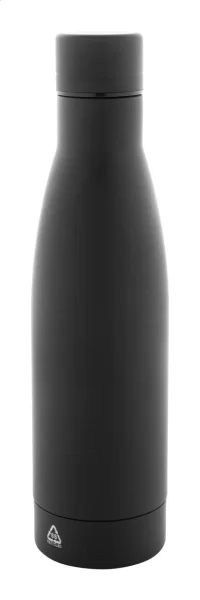láhev z recyklované nerezové oceli černá s potiskem loga - foto 4